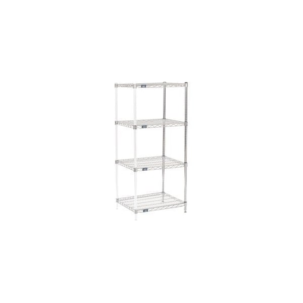 Global Equipment Nexel Chrome Wire Shelving Add-On - 30"W x 21"D x 63"H A21306C - main